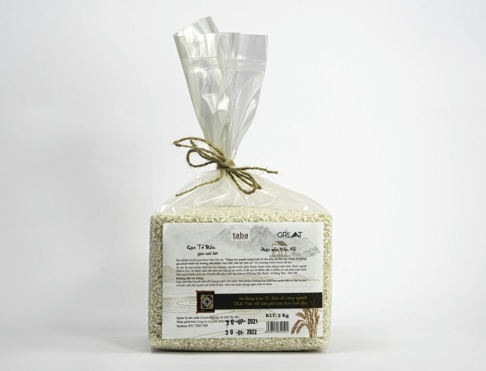 Organic Ruca Bearded Rice (White Brown Rice)