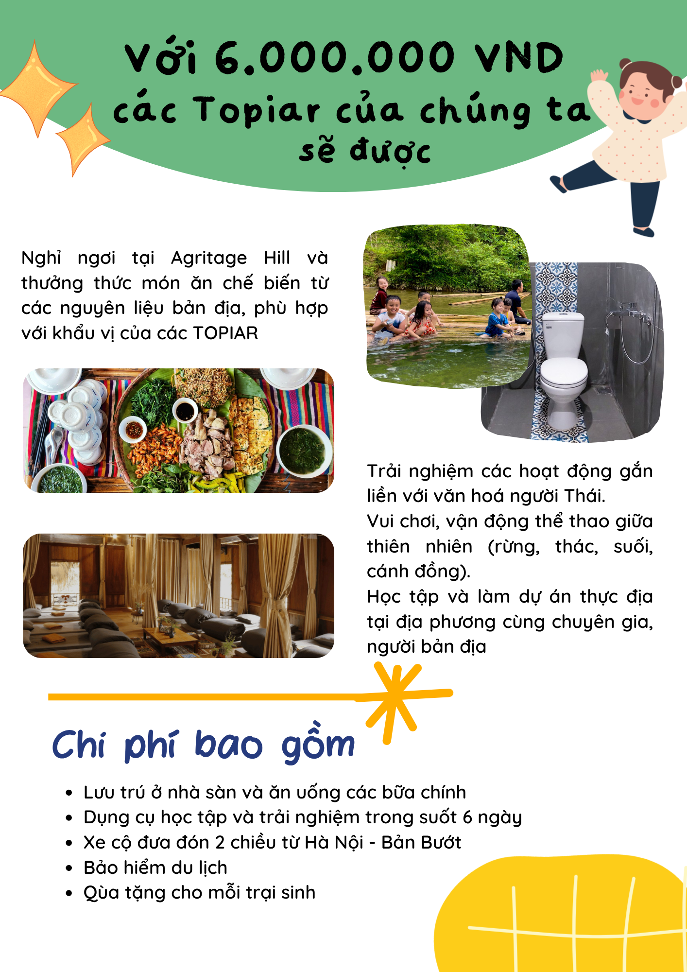 BƯỚTOPIA: Trại hè khám phá thiên nhiên và văn hoá dân tộc Thái